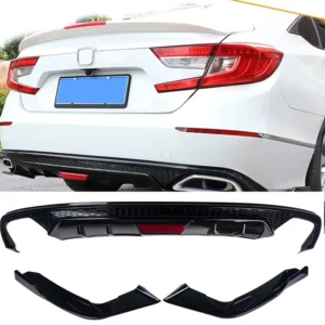 bumper diffuser for 10th generation accord 2018 2022 restoration small surround front shovel side skirts with light rear lip
