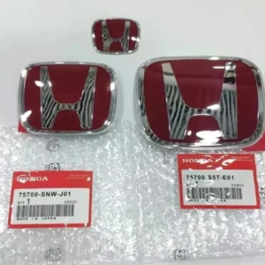 1pcs 3d h custom badge decal for honda civic vezel crv city accord fit odyssey car hood front grill rear trunk h logo sticker