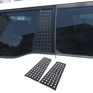 aluminum alloy black for toyota land cruiser prado 250 lc250 2024+ car rear window honeycomb board sticker car accessories 2pcs