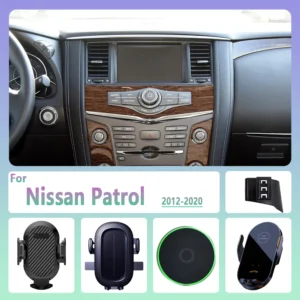for nissan patrol y62 2012 2013 2020 car phone holder wireless charging magnetic phone holder car magsafe support accessories