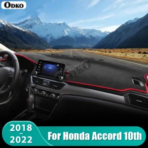 for honda accord 10th 2018 2019 2020 2021 2022 car dashboard mat sun shade instrument desk non slip cover accessories