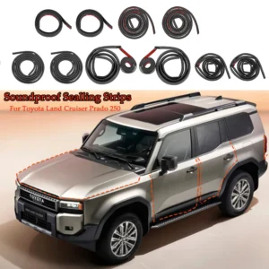 soundproof sealling strips for toyota land cruiser prado 250 2025 door seal kit soundproof rubber weather draft strip wind noise