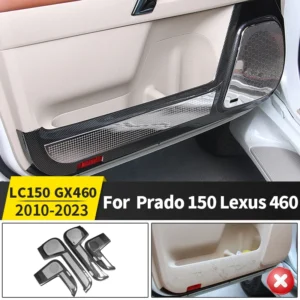 for toyota land cruiser prado 150 lc150 kick plate 2010 2023 lexus gx460 gx anti scratch guard for door interior car accessories