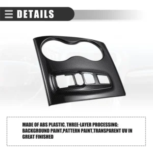 reliable for honda ridgeline 2021 2023 pilot 2016 2022 central control gear shift panel cup holder cover trim carbon fiber car p