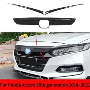 for honda accord 10th generation 2018 2019 2020 2021 front head grid grill grille panel hoodfront bumper trim strip
