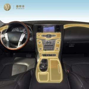 for infiniti qx80 2022 25 pre cutting car interior ppf paint protection film console scratch resistant repair transparent/matte