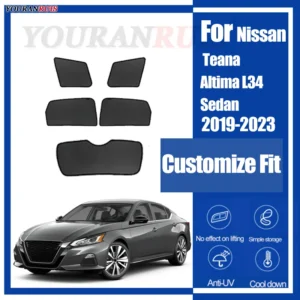 for nissan teana altima l34 sedan 2019 2023 magnetic customized car windows sun shade uv protection children car curtain mesh