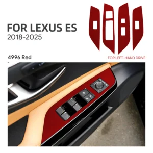 for lexus es es200 es250 es300h es350 2018 2023 2024 2025 top suede sticker window switch lifter panel car interior accessories