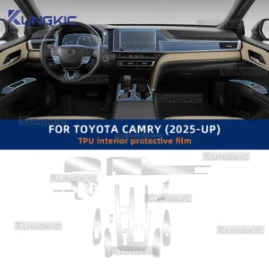 tpu screen protector film for toyota camry 2025 2026 le/se camry xv80 car gps navigation touch display auto interior accessories