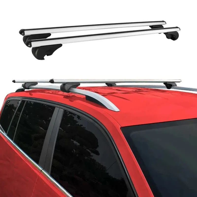 roof rack cross bars for gmc acadia 2024 2026, alu silver luggage carrier 2 pcs roof rack cross bars for gmc acadia 2024 2026, alu silver luggage carrier 2 pcs