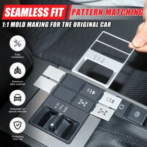 for toyota land cruiser prado 250 lc250 2024 25 car center console 4wd mode button trim cover stickers interior car accessories