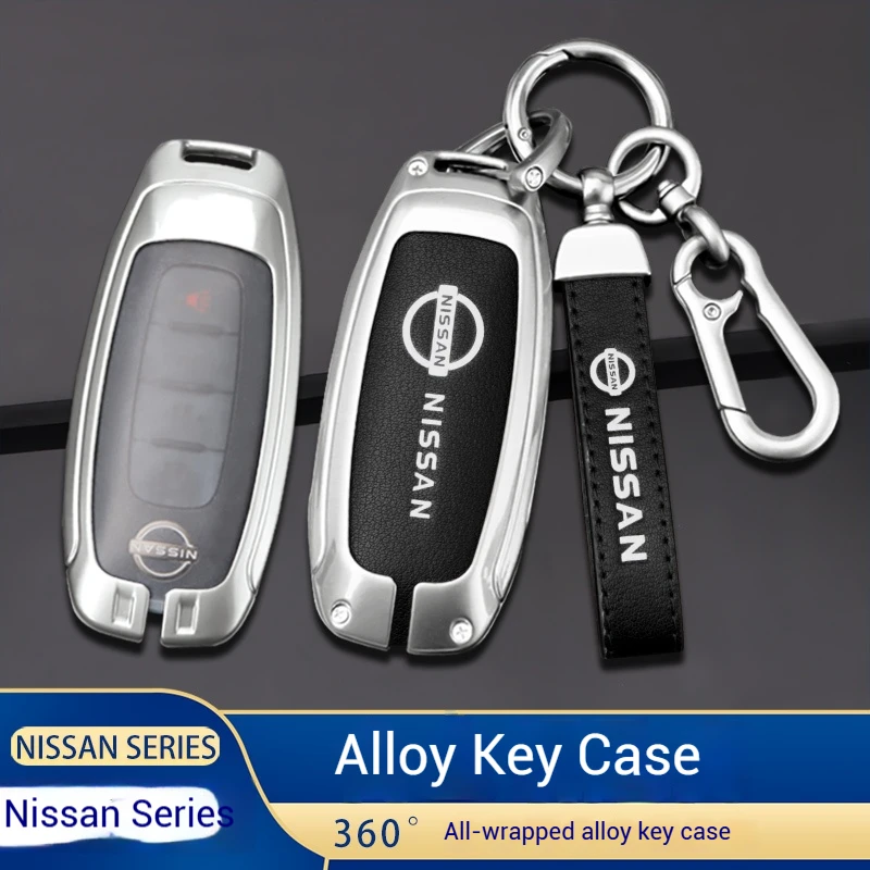 for nissan qashqai juke x trail patrol leaf altima maxima murano tiida teana rogue sentra zinc alloy leather car key cover case for nissan qashqai juke x trail patrol leaf altima maxima murano tiida teana rogue sentra zinc alloy leather car key cover case