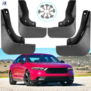 4x splash guards mudguard fender mudflap mud flaps guard plastic protector front rear left right for honda accord 2023 2024 2025