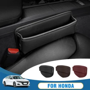car seat gap organizer storage box leather for honda zr v cr v accord hr v civic pilot passport insight odyssey fit accessories
