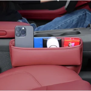 car seat crevice storage box for mg zs ev roewe rx8 mg5 mg6 pro mg one key card phone reserved charging cable hole organizer bag