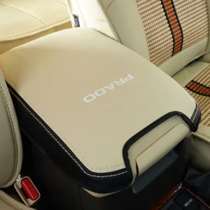 luxury genuine leather armrest cover for toyota land cruiser prado 150 chromium styling upgrade
