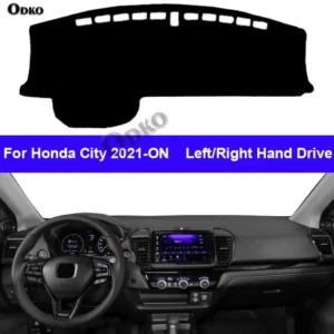 car inner dashboard cover dashmat carpet for honda city 2021 2022 on rug anti uv sun shade protector anti sun