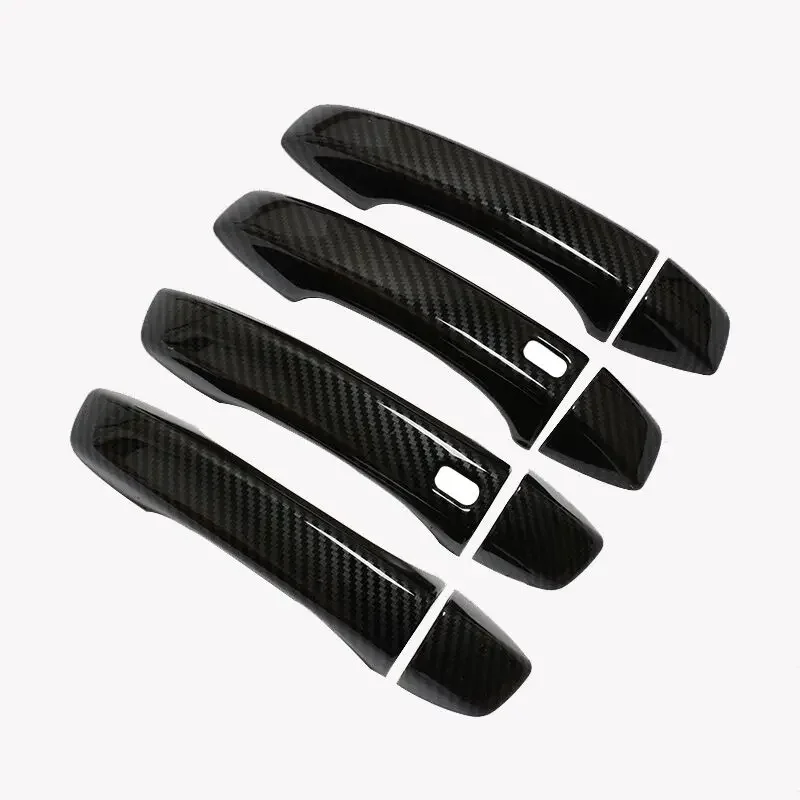 for mg zs 2017 2018 2019 2020 2021 2022 carbon fiber chrome car door handles cover trim styling stickers auto for mg zs 2017 2018 2019 2020 2021 2022 carbon fiber chrome car door handles cover trim styling stickers auto