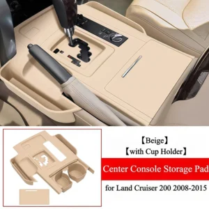 land cruiser 200 2008 2015 silicone center console storage pad gap organizer with cup holder vehicle interior accessory