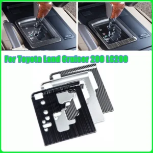 for toyota land cruiser 200 lc200 fj200 2008 2021 lhd car center console gear shift panel cover trim frame stainless steel