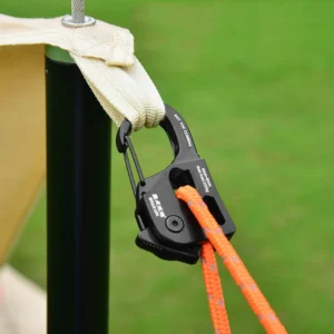 aluminum alloy adjuster tent rope tensioner strong load bearing tent rope tensioner cord anti slip tarp tightener camping tools