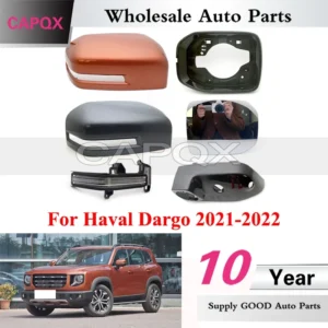 capqx for haval dargo 2021 2022 rearview mirror cover lid turn signal light mirror glass lens mirror frame lower case