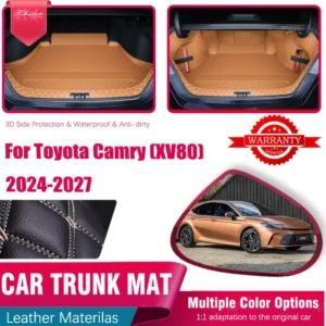leather car trunk mats for toyota camry xv80 2024 2025 2026 2027 anti dirty storage pad cargo cover inner liner auto accessories