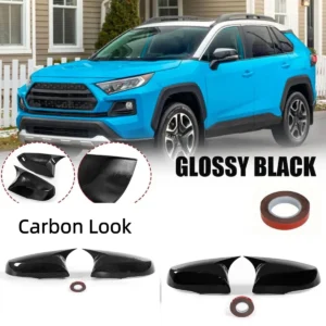 for toyota rav4 xa50 xle se xse adventure limited hybrid 2019 2022 pair car rearview side mirror cover wing cap cover add on