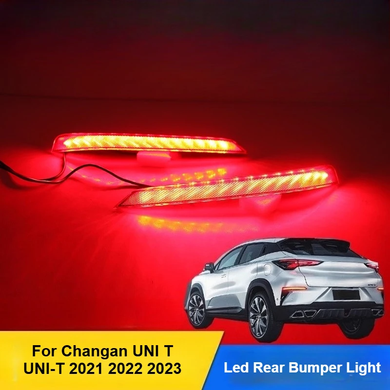 for changan unit uni t 2021 2023 car led rear bumper reflector light fog lamp modified dymanic turn signal driving brake light for changan unit uni t 2021 2023 car led rear bumper reflector light fog lamp modified dymanic turn signal driving brake light