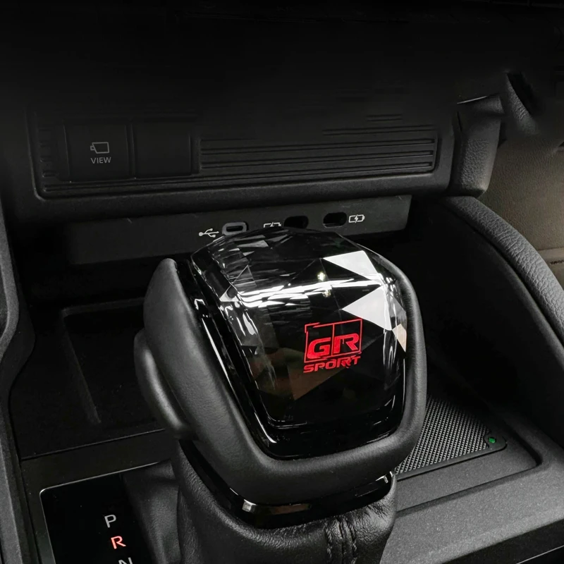 for toyota land cruiser 300 land cruiser lc300 2022+ model crystal glass shift lever head cover decoration set for toyota land cruiser 300 land cruiser lc300 2022+ model crystal glass shift lever head cover decoration set
