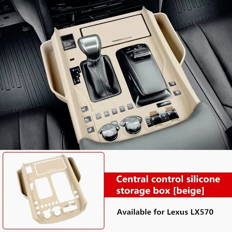 for lexus lx570 2008 2019 silicone center console panel pad & gear shift storage organizer | interior car mod accessory for lexus lx570 2008 2019 silicone center console panel pad & gear shift storage organizer | interior car mod accessory