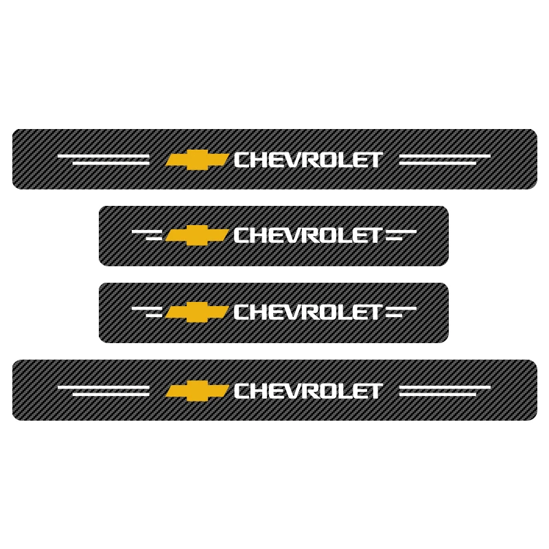 carbon fiber car door threshold protector stickers waterproof for chevrolet silverado impala captiva malibu interior accessories carbon fiber car door threshold protector stickers waterproof for chevrolet silverado impala captiva malibu interior accessories