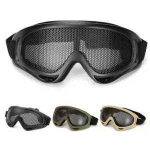 iron mesh goggles eye protection high density mesh off road motorcycle sunglasses perspective adjustable strap
