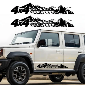 4x4 off road 2 piece set stickers for car body vinyl waterproof material stickers for car styling decor self adhesive decals