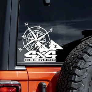 off road mountain compass creative&funny stickers for cartoon fans&lover,high quality for car trucks motorcycles &laptops