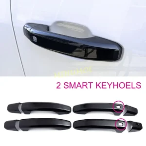 for chevy silverado tahoe suburban gmc sierra 1500 2500hd 3500hd 2 smart keyhole door handle cover black car styling