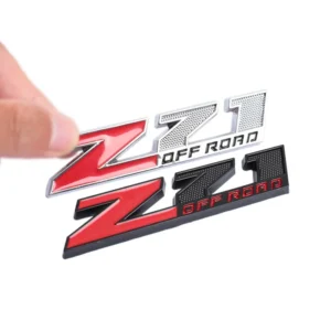 3d metal red black logo z71 off road emblem car fender badge trunk decal for chevrolet z71 off road sticker accessories