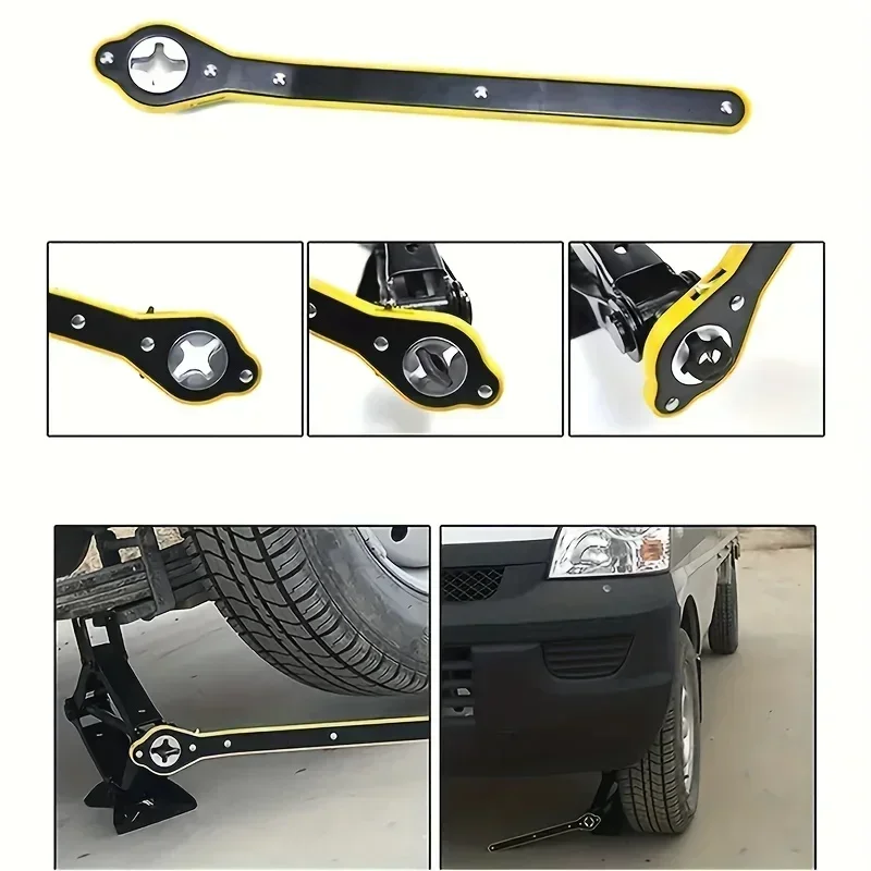 car save effort jack ratchet wrench cross type steel hand repair tool garage tire wheel lug handle automotive motorcycle tool car save effort jack ratchet wrench cross type steel hand repair tool garage tire wheel lug handle automotive motorcycle tool