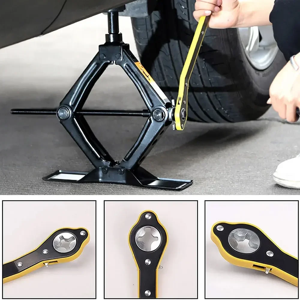 car save effort jack ratchet wrench cross type steel hand repair tool garage tire wheel lug handle automotive motorcycle tool car save effort jack ratchet wrench cross type steel hand repair tool garage tire wheel lug handle automotive motorcycle tool