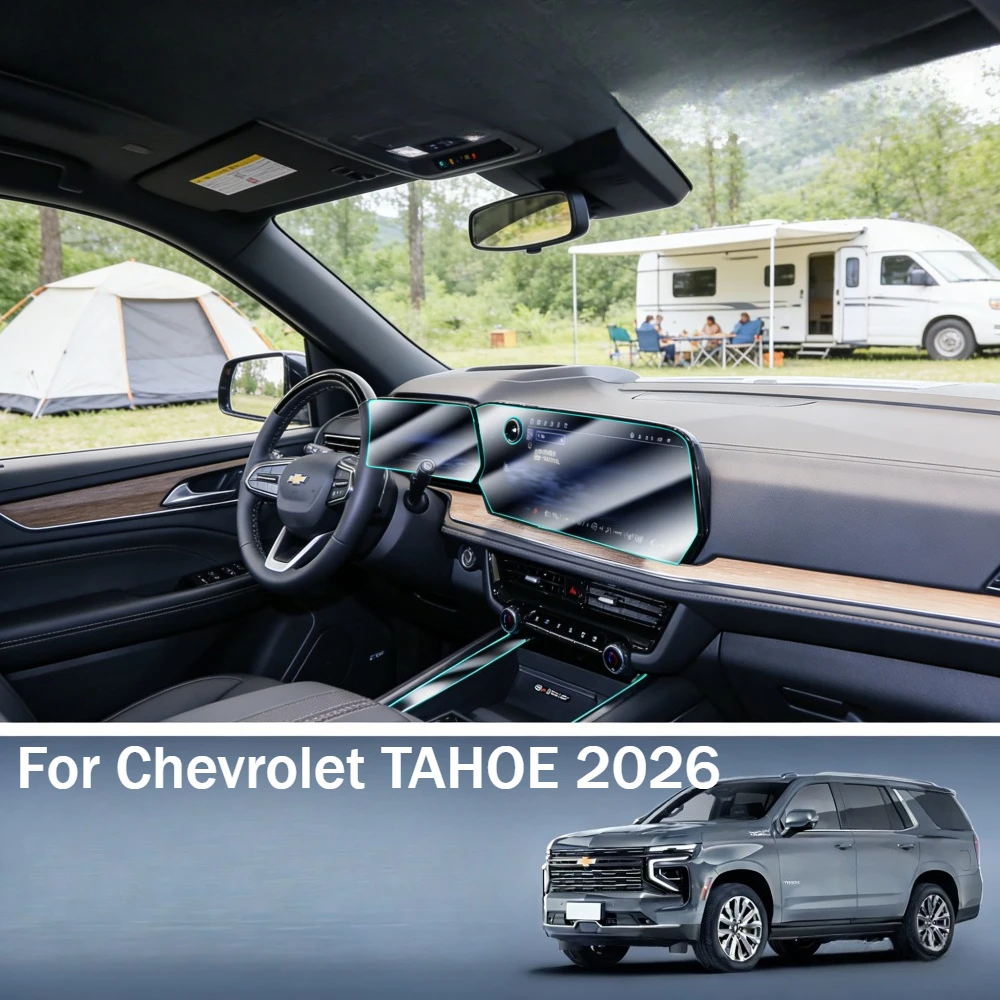 ppf protection film transparent tpu for chevrolet tahoe 2026 gps navigation gear panel center console car interior accessories ppf protection film transparent tpu for chevrolet tahoe 2026 gps navigation gear panel center console car interior accessories