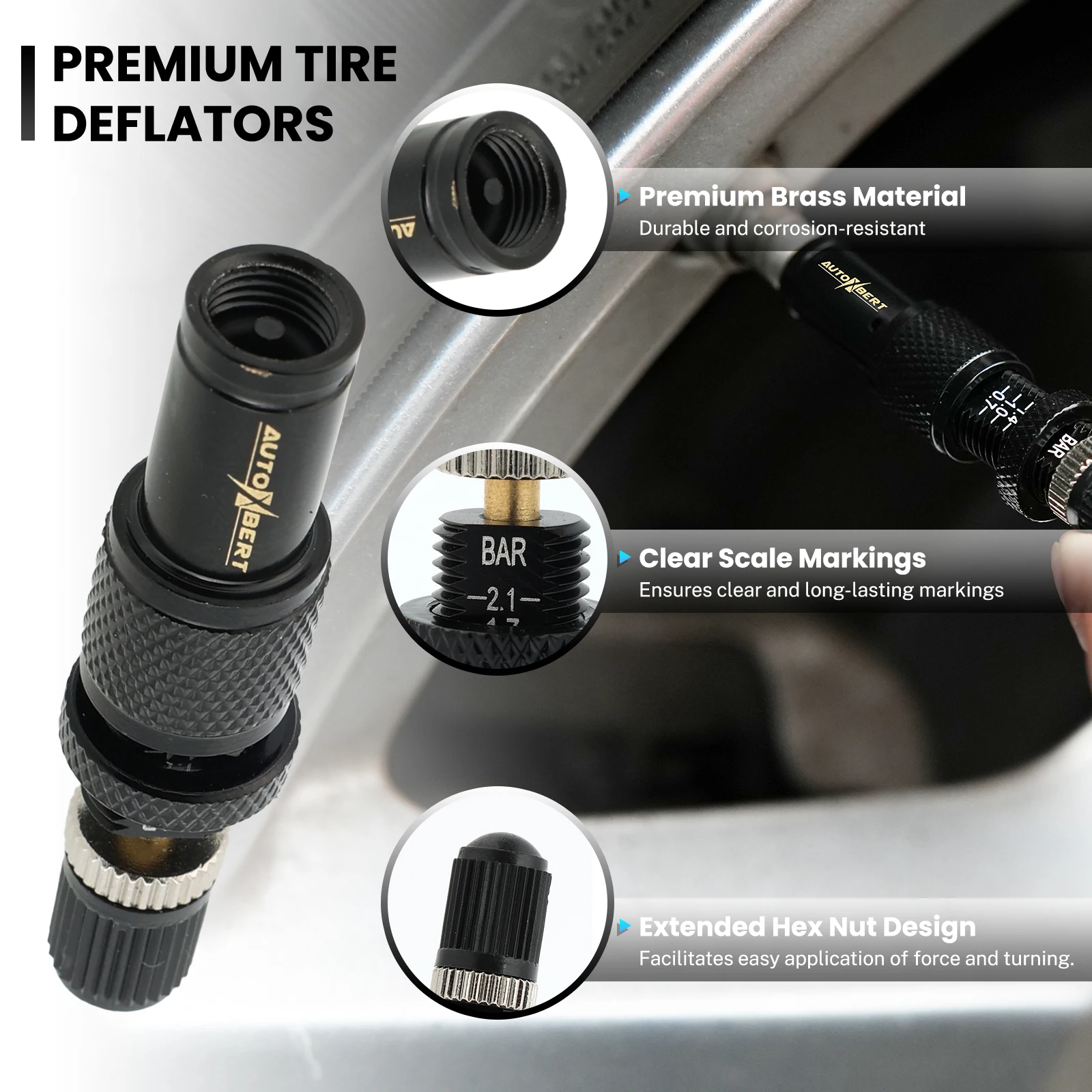 4 pcs 10 30 psi adjustable auto stop tire deflator valve kit screw on tyre air down tools for offroad 4x4 vehicle accessories 4 pcs 10 30 psi adjustable auto stop tire deflator valve kit screw on tyre air down tools for offroad 4x4 vehicle accessories