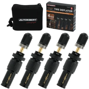 4 pcs 10 30 psi adjustable auto stop tire deflator valve kit screw on tyre air down tools for offroad 4x4 vehicle accessories