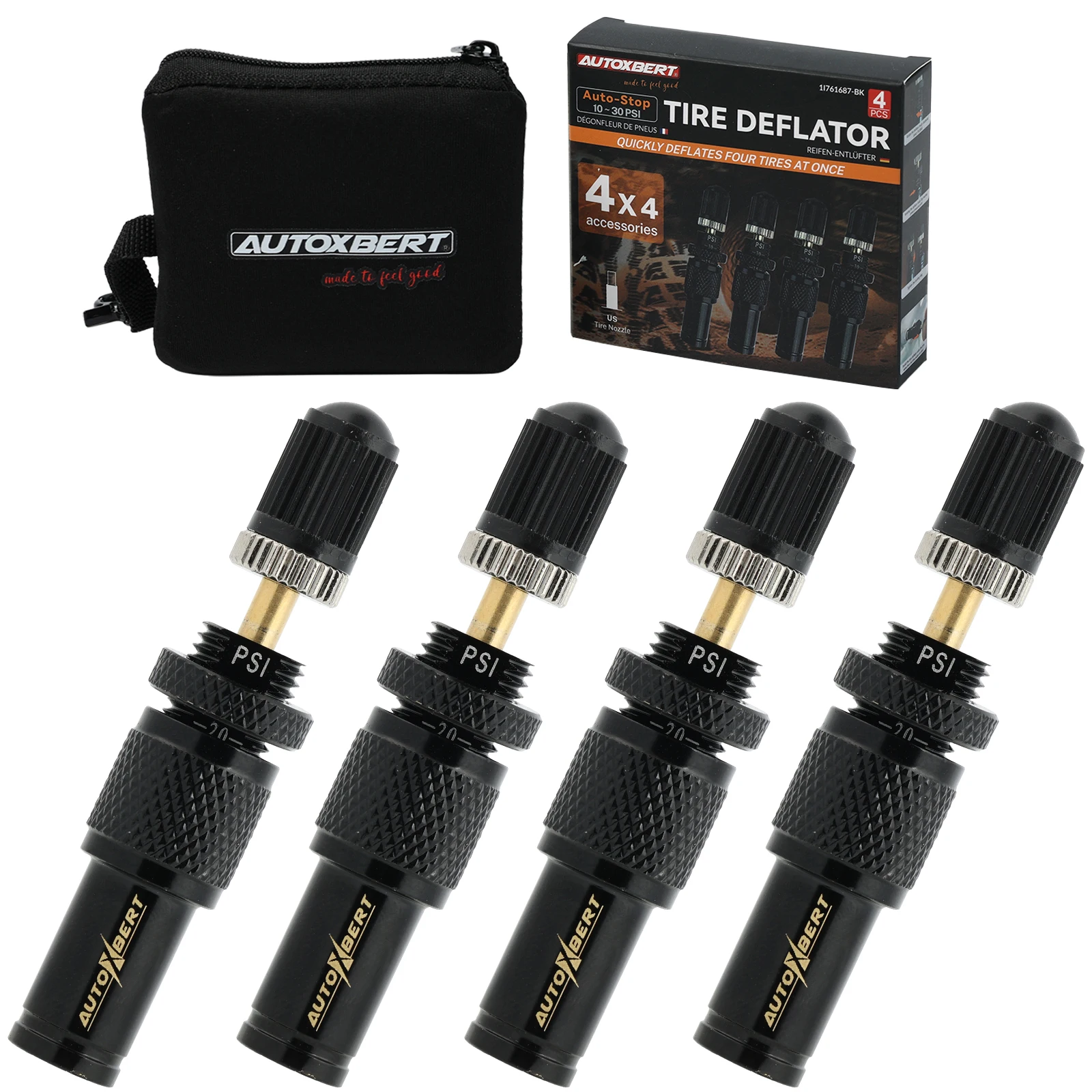 4 pcs 10 30 psi adjustable auto stop tire deflator valve kit screw on tyre air down tools for offroad 4x4 vehicle accessories 4 pcs 10 30 psi adjustable auto stop tire deflator valve kit screw on tyre air down tools for offroad 4x4 vehicle accessories
